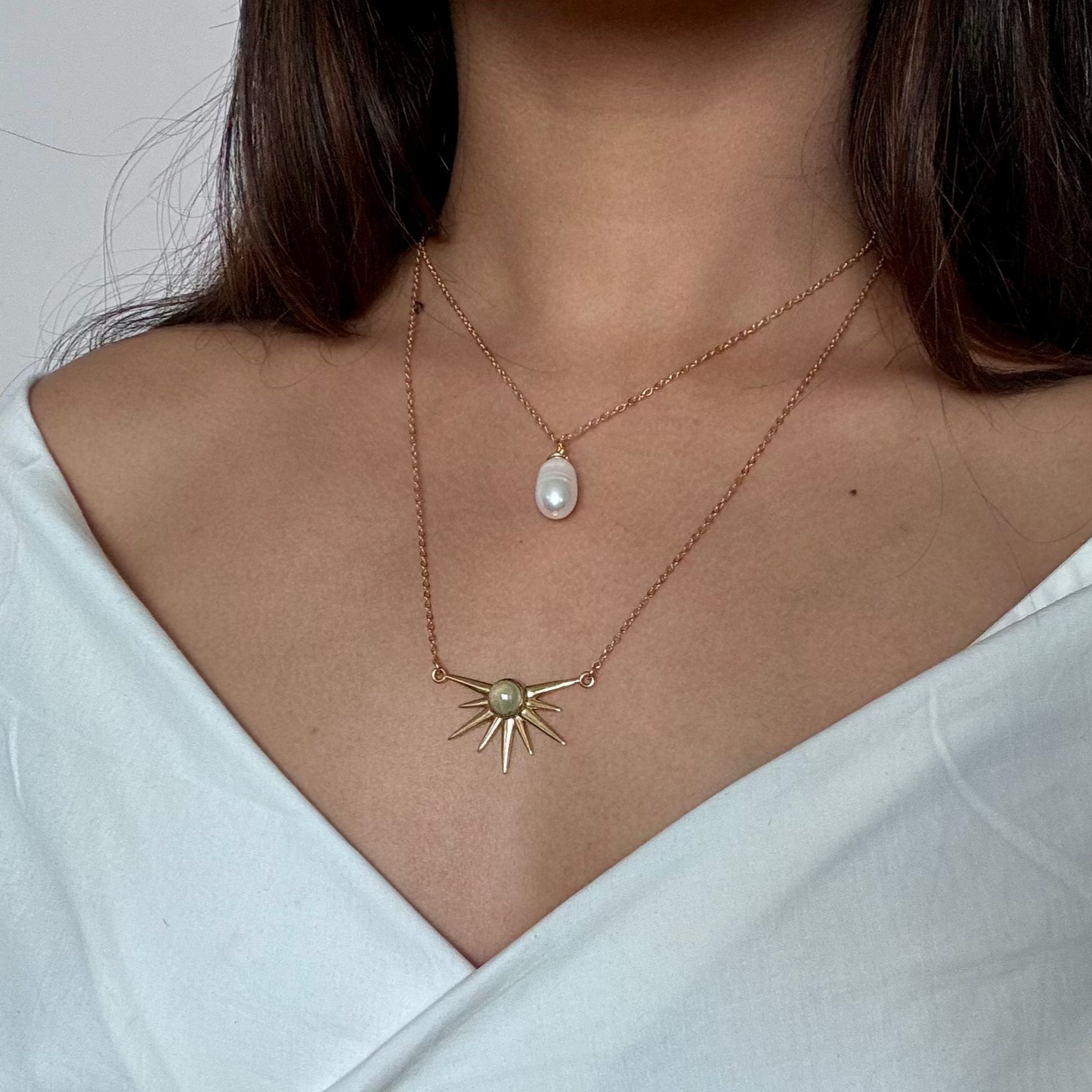 Sun glow minimal necklace