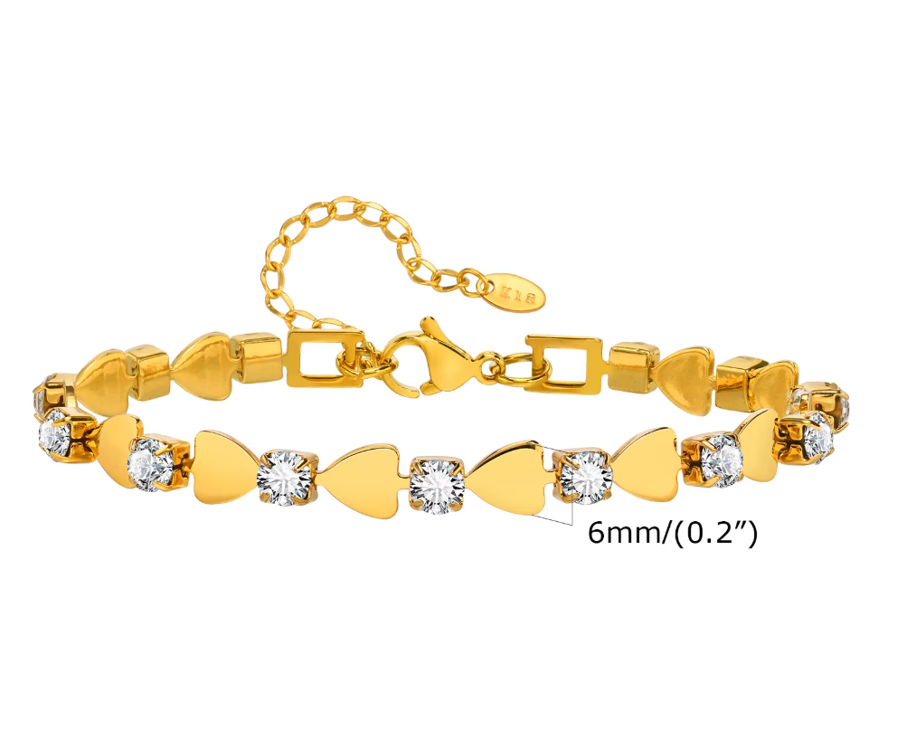 Inaya heart bracelet from baari jwellery or shopbaari