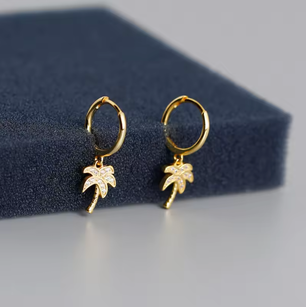 Mini Palm Earrings