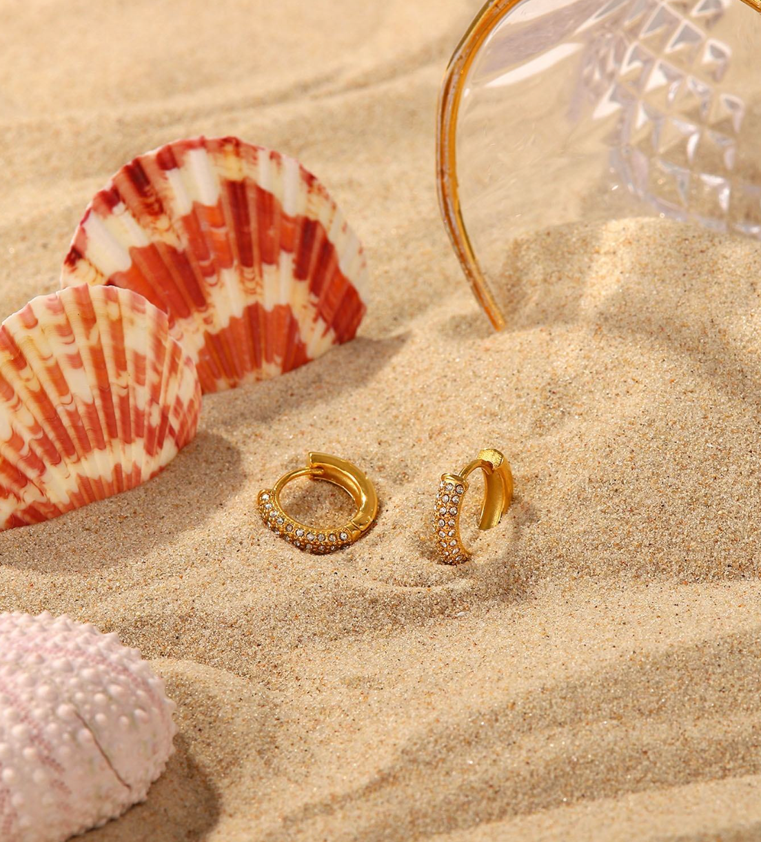 Diya Diamond Huggie Hoops