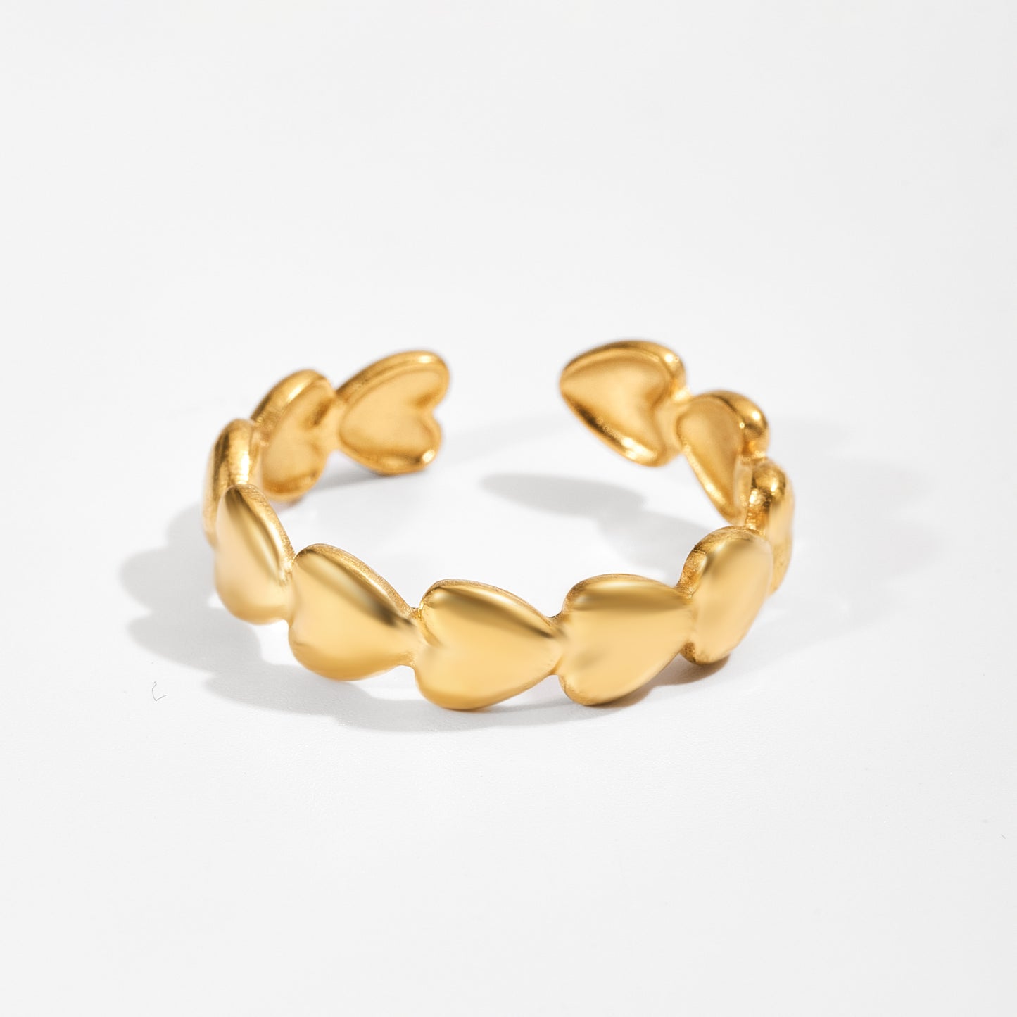 Heart band ring from shopbaari jwellery adjustable to any size