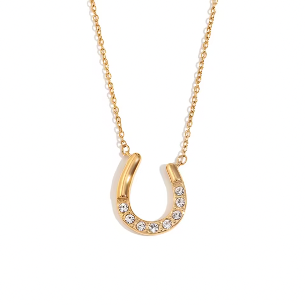 Horse Shoe Minimal Necklace