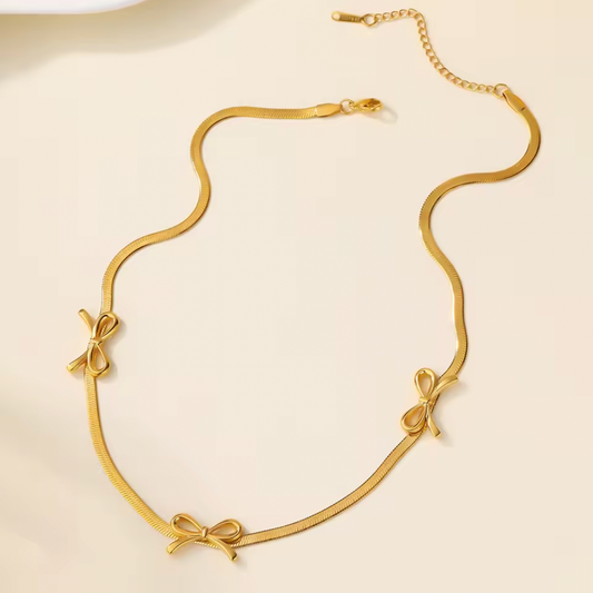 knot necklace baari jwellery anti tarnish gold plated shopbaari
