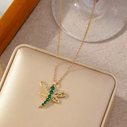 shopbaari necklace dragonfly  