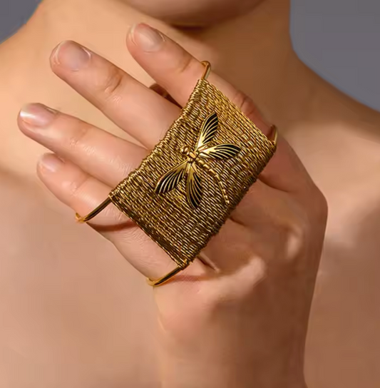 Dragonfly-bracelet-shop-baari-jwellery-gold-plated-bracelet-shopbaari-handcuff