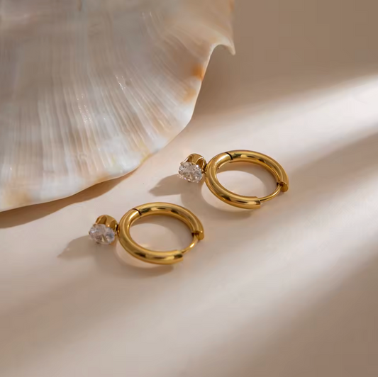 Athena Solitaire Earrings