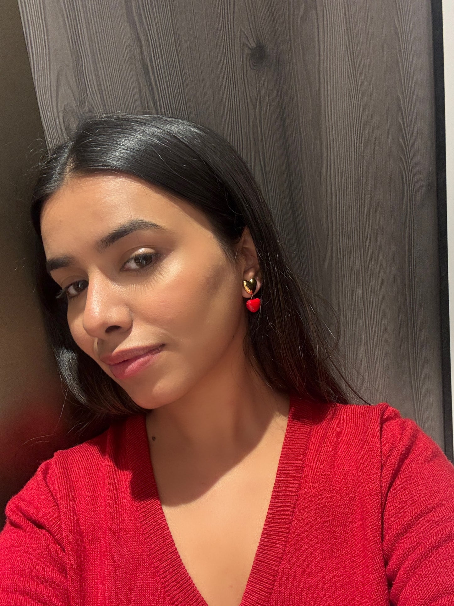 Red Heart Earrings