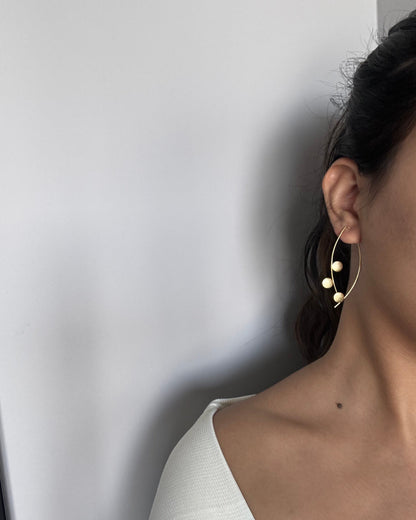 Golden Halo minimal earrings