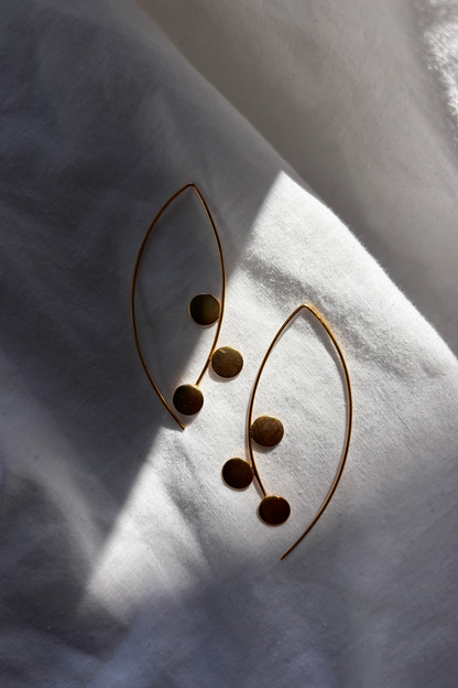 Golden Halo minimal earrings