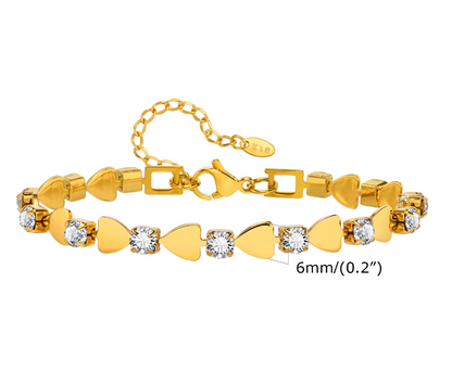 Inaya heart bracelet from baari jwellery or shopbaari 