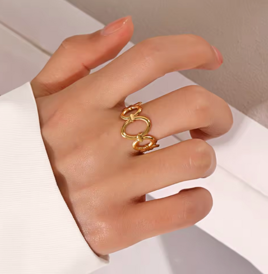 Rani adjustable shopbaari ring baari jwelelry gold plated waterproof baari ring