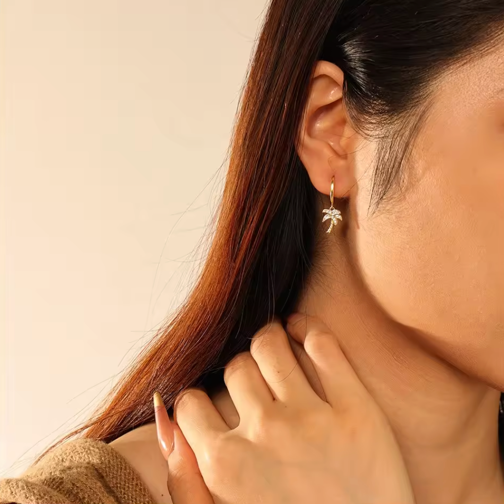 Mini Palm Earrings