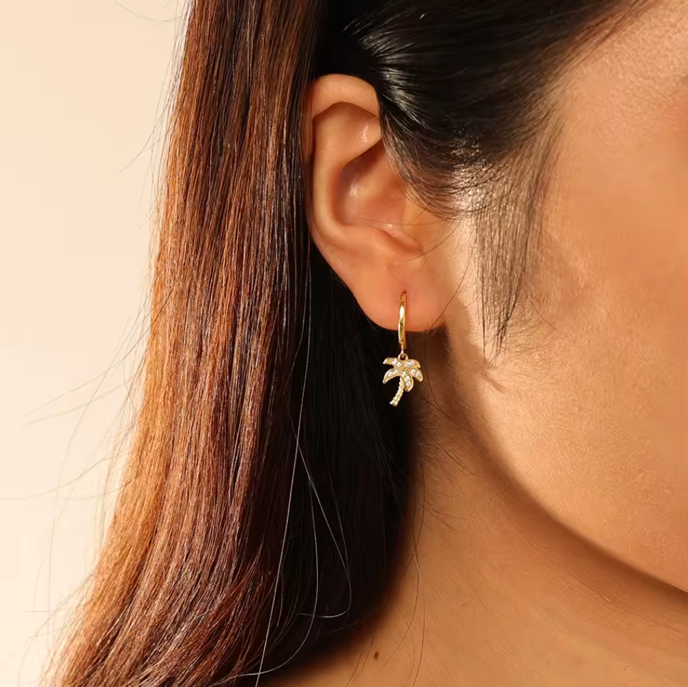 Mini Palm Earrings