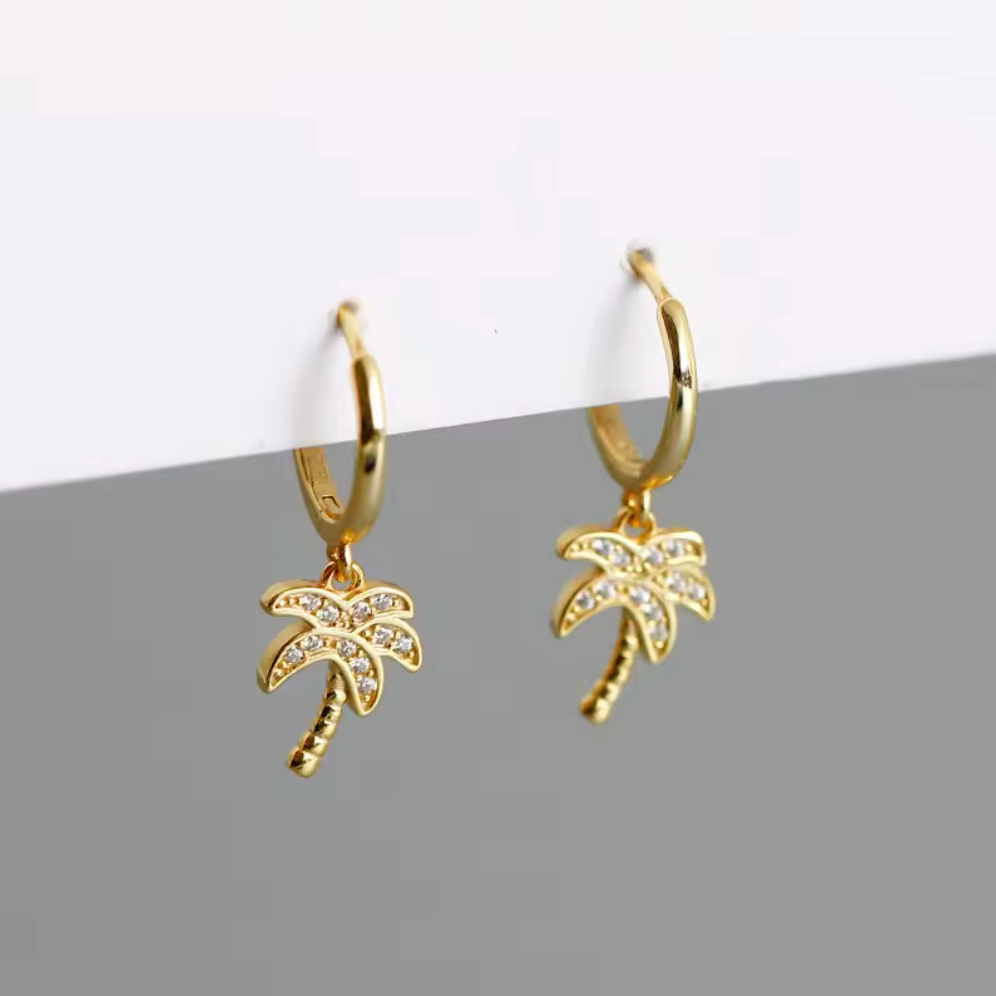 Mini Palm Earrings
