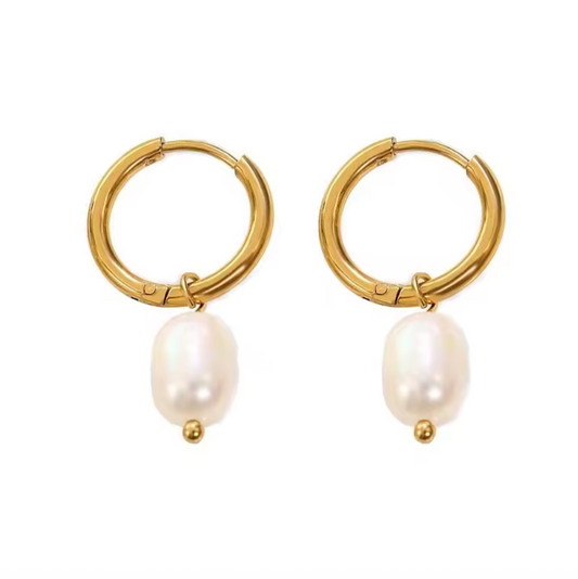 Teardrop Pearl Earrings