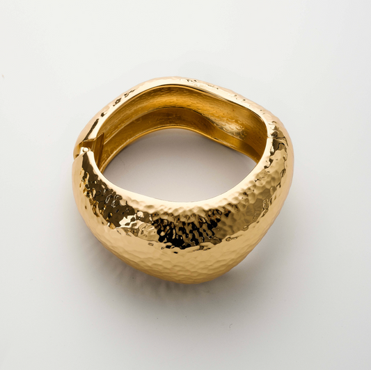 Textured Golden Hand Cuff