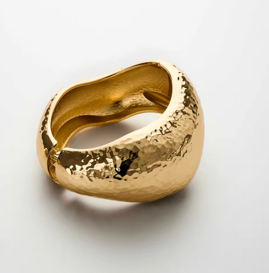 Textured Golden Hand Cuff