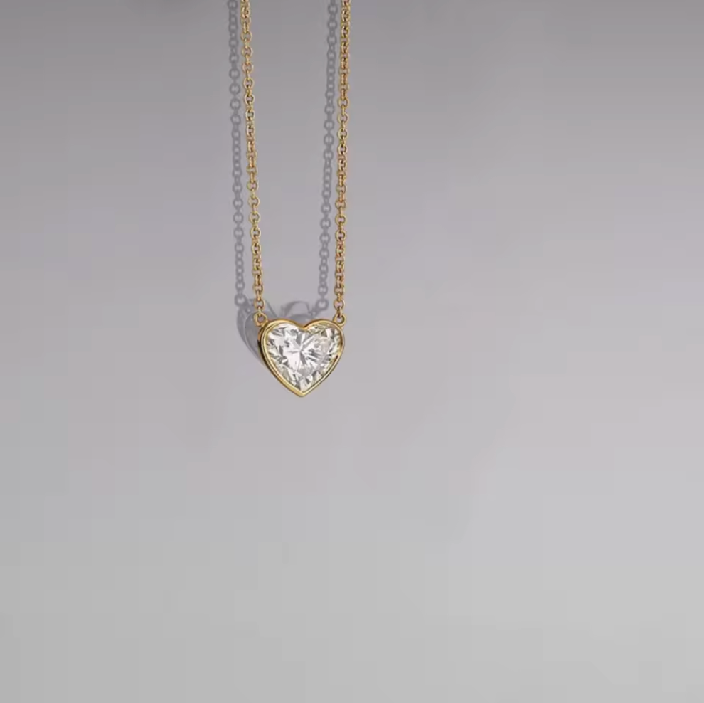 Heart Solitaire Necklace