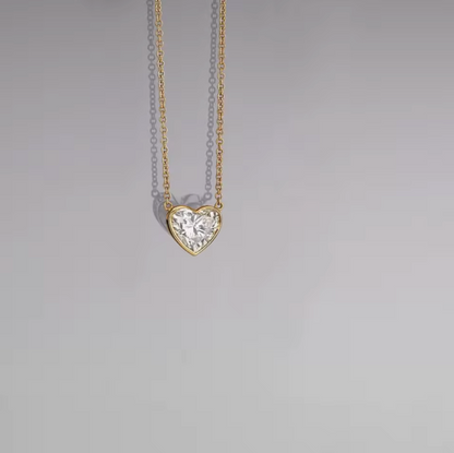 Heart Solitaire Necklace