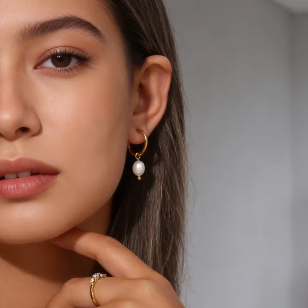 Pearl 2 in 1 Earrings