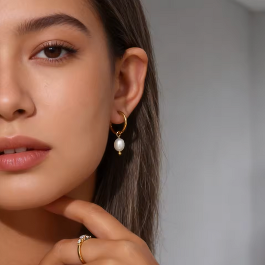 Teardrop Pearl Earrings