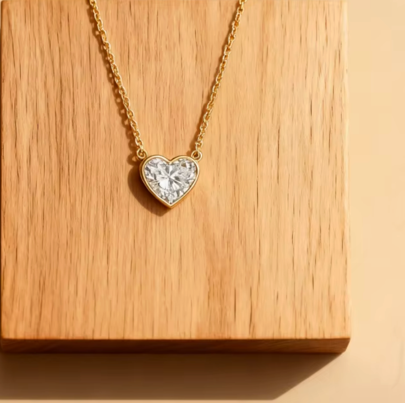 Heart Solitaire Necklace
