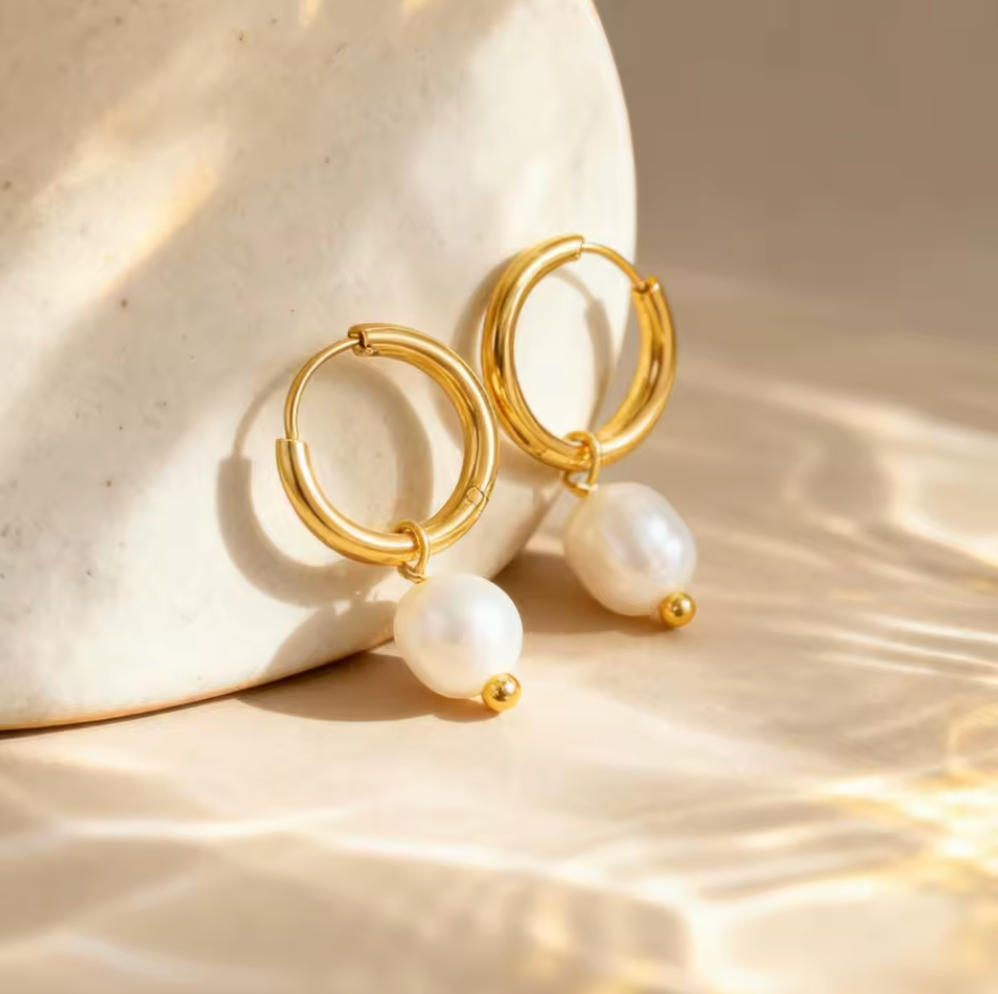 Pearl 2 in 1 Earrings
