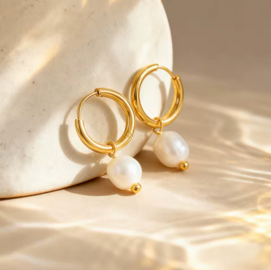 Teardrop Pearl Earrings