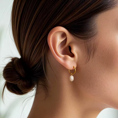 Pearl 2 in 1 Earrings