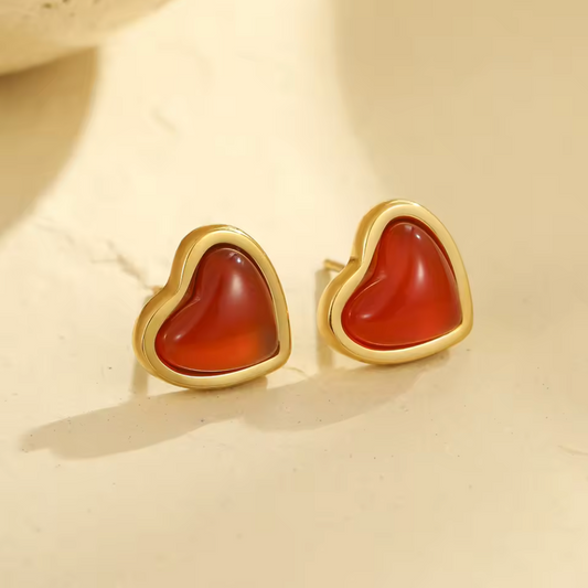 Red Heart Earrings