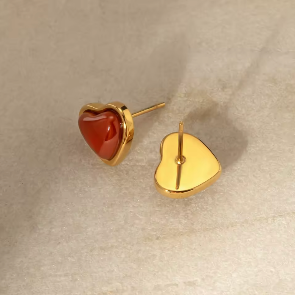 Red Heart Earrings