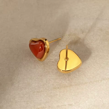 Red Heart Earrings
