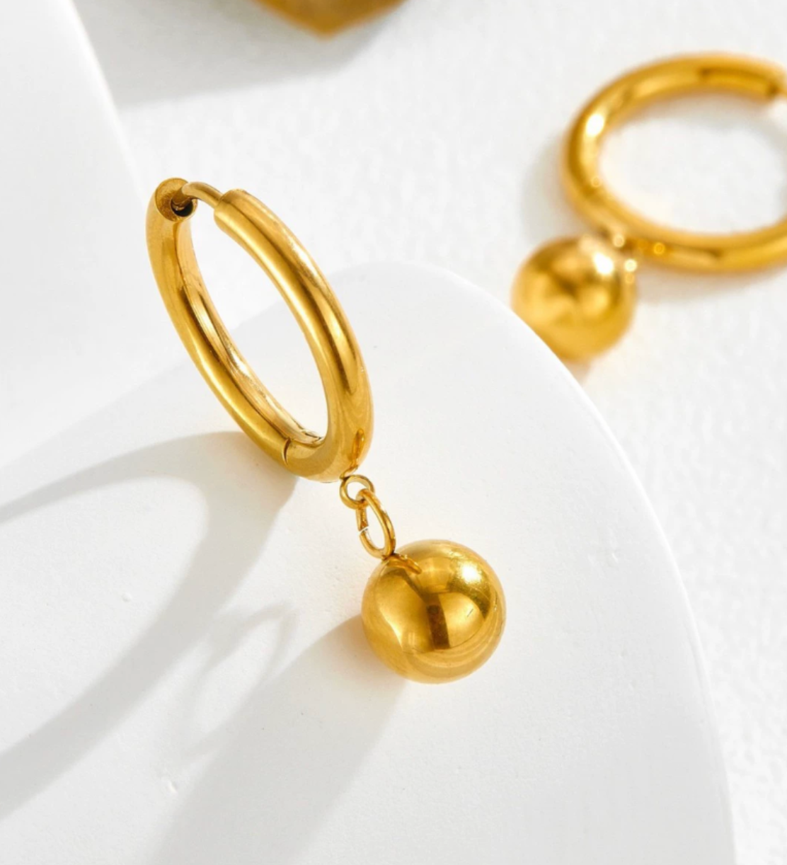 Golden Orb Earrings