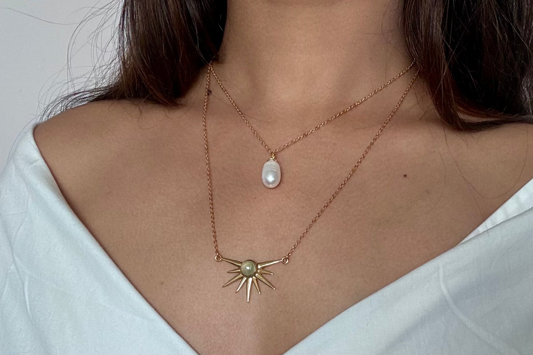 Elegant gold-plated layered necklaces for modern women girls – stackable statement jewelry by Baari