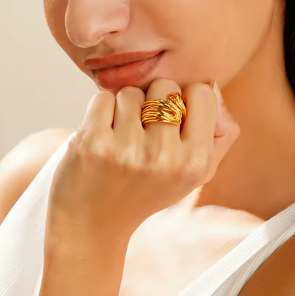 baari vintage ring water proof anti tarnish jwellery shopbaari