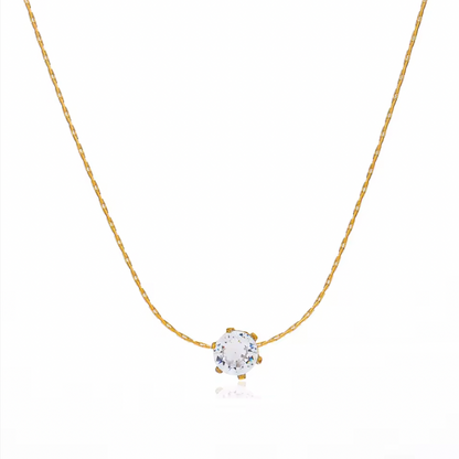 Delicate Diamond Studded Necklace