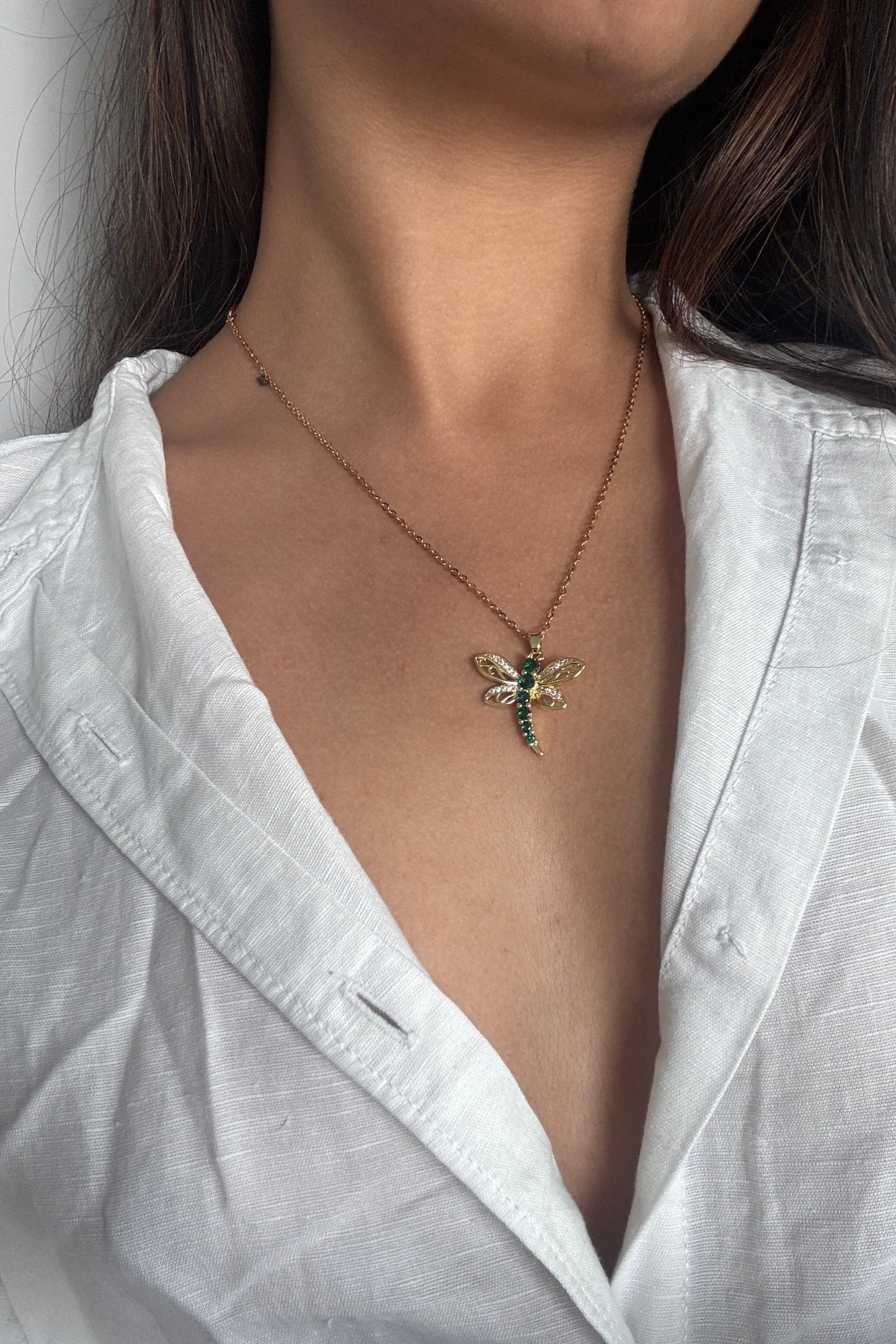 dragonfly necklace from baari jwellery shopbaari statement stackable jwellery