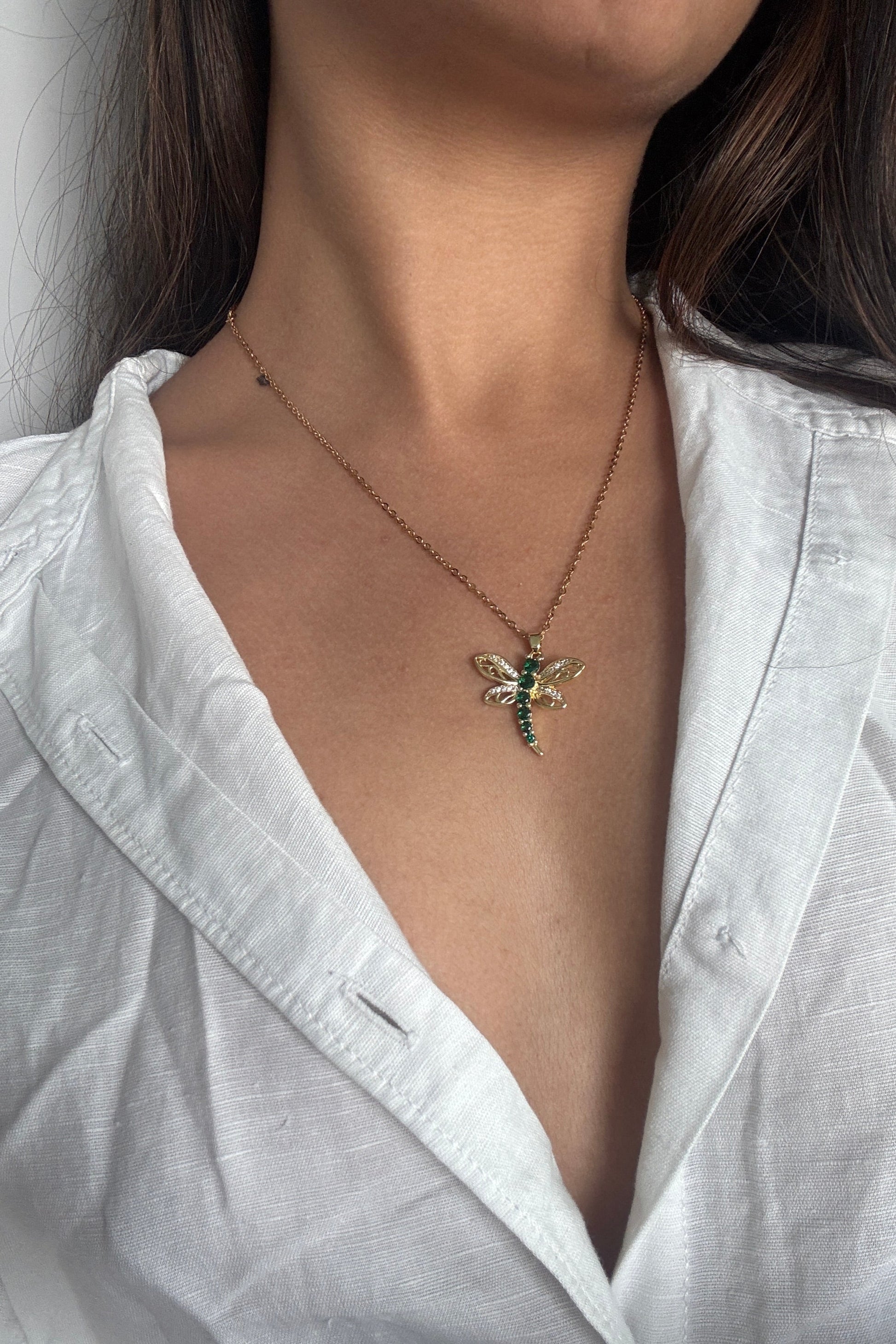 dragonfly necklace from baari jwellery shopbaari statement stackable jwellery