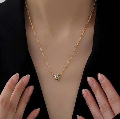 green frost necklace baari jwellery anti tarnish 