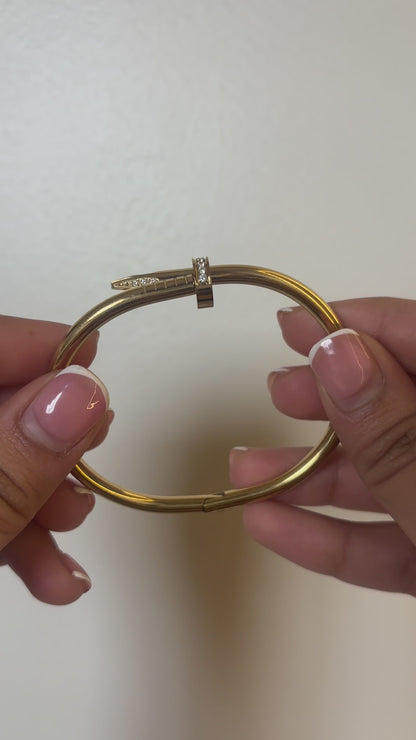 Nail Bangle Bracelet
