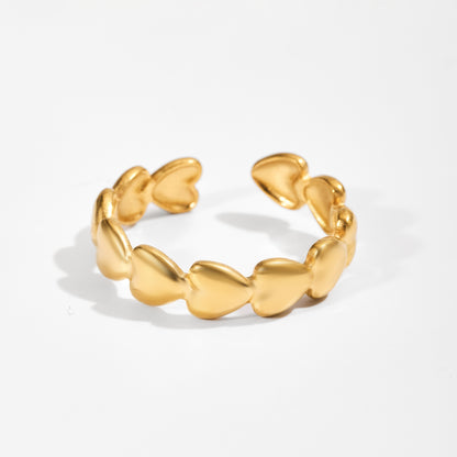 Heart band ring from shopbaari jwellery adjustable to any size 