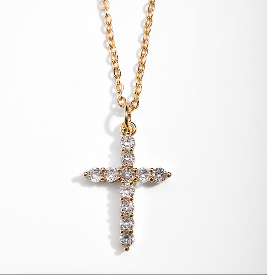 shopbaari baari jwellery iced cross stackable necklaces 